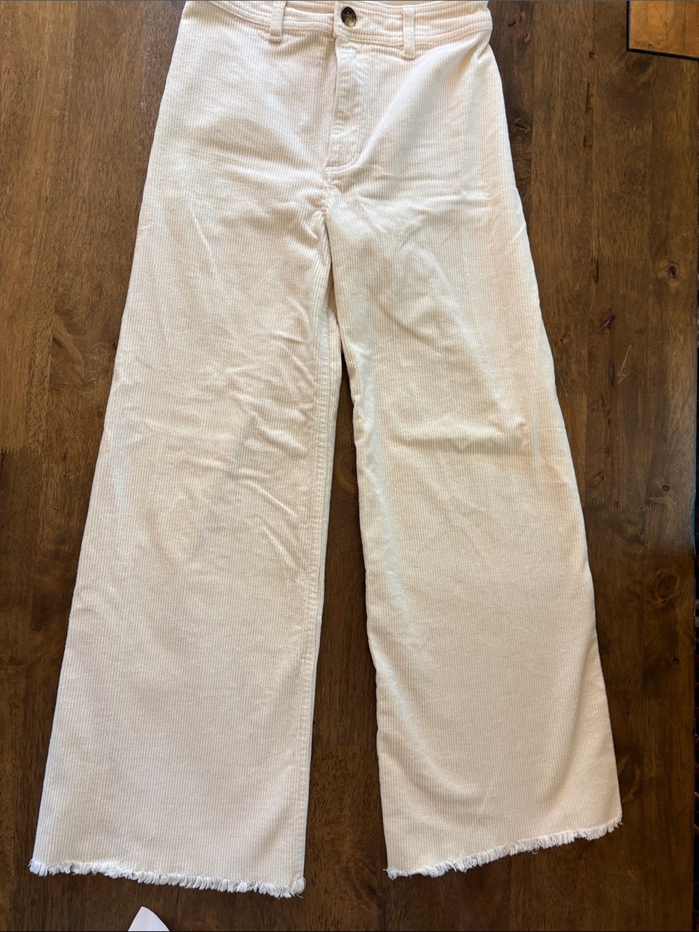 Billabong Wide-Leg Corduroy Pants in Cream